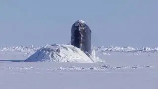 Unbelievable! Watch a Submarine Break Through Arctic Sea Ice