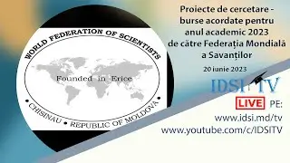 20.06.2023, 14:00 | Prezentarea publică a pr. de cercetare  - Federația Mondială a Savanților