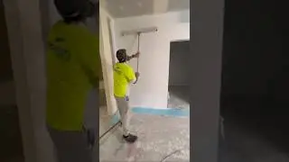 GIANT Paint Roller for Back Rolling Drywall Fast #painting #plasterboard #shorts