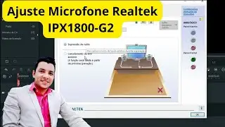 Evite ruídos ajuste o microfone na sua IPX1800-G2 Realtek gerenciado de áudio