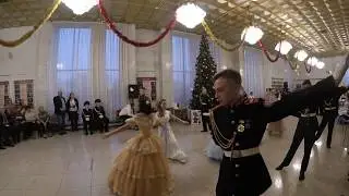 Кадетский бал в Кинешме. Полонез.
