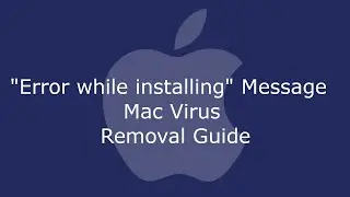 Error while installing Expecting value: line 1 column 1 (char 0) Message Mac Virus Removal