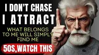 Don’t Chase, Attract - What Belongs to You Will Simply Find You. 50s, watch this | STOICISM