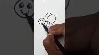 easy honey😝 bee 🐝  drawing #drawing #youtubeshorts #art