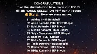 AIR 1❤️ IISER results 2021 SCB + KVPY | 1st Round IISER counselling RESULTS🔥