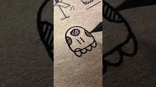 Техника рисования пером из стекла! Как нарисовать медузу.