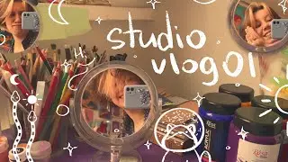 STUDIO VLOG 01, new tattoos , commissions and a little original painting c: