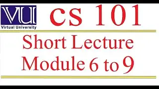 CS101 short lecture 2
