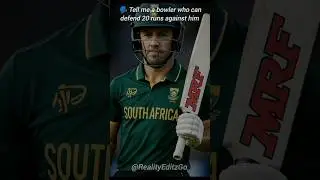 🗣️ Tell me a bowler who can defend 20 runs against him  