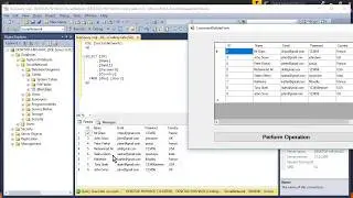 Visual Studio SQL Database Tutorial 07 - C# Retrieve Data & Display it on GridView