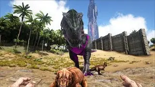 Ark Survival выращиваем плезиозавров, китов, достраиваем базу