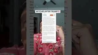 Witches Attack Trump To Stop Him From Winning The Election