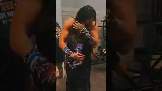 Rhea Ripley takes the time to give a young fan a heartfelt hug || #wwe #fanatics #rhearipley