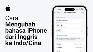 Cara Mengubah Bahasa iPhone Dari Bahasa Inggris ke Bahasa Indonesia Cina dll