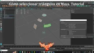 Cómo seleccionar triangulos en Maya/ Select Triangles in Maya. Tutorial