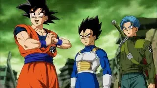 Goku Vegeta And Future Trunks Arrive In The Future! English Dub
