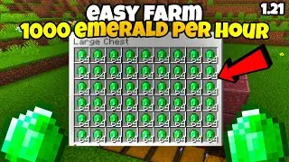 Minecraft Easy & Infinite Emerald Farm 1.21+ | Minecraft Easiest Emerald Farm