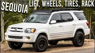 Toyota Sequoia Minimal Overland Build - Just Right (First Gen Lift, Wheels, Tires, Rack)