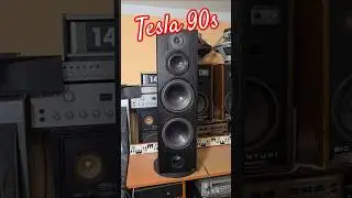 90s Vintage TESLA SPEAKERS Acoustique Quality AQ311 BASS REFLEX Sound Test BUDGET SPEAKERS FOR SALE