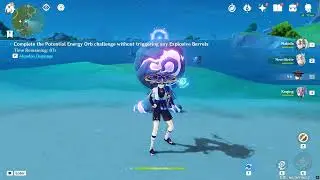 Genshin Impact: Complete the Potential Energy Orb challenge without triggering any Explosive Barrels