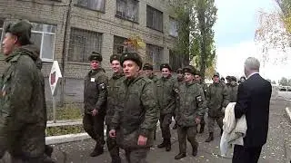 Строевая Песня! ПроВоды Первых ПриЗывников! СаРатов 19.10.2017. СКК 