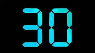 COUNTDOWN TIMER ( v 653 ) 30 sec with sound effects + beep 4K
