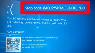 Windows 10 Bad_System_Config_info BSOD Bad System Config Info Corrupt SSD HP DELL ACER LENOVO MSI