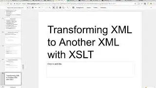 00735 Transforming XML to Another XML with XSLT and Java