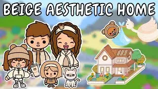 Beige Aesthetic 🪴🍼 Big Family Home 🤎 Toca Boca House Ideas 😍 TOCA GIRLZ