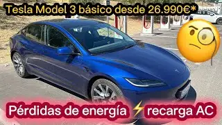 Pérdidas de energía en la recarga AC en casa con Tesla Model 3 básico desde 26.990 €*