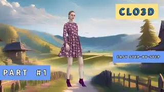 Make Dress Pattern CLO 3D Free Online (1-2)