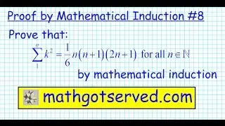 #8 Proof by induction Σ k^2= n(n+1)(2n+1)/6 discrete principle induccion matematicas mathgotserved
