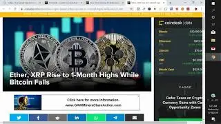 Ethereum XRP News Today Ether, XRP Rise to 1 Month Highs While Bitcoin Falls Ethereum XRP News today
