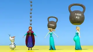 Elsa vs 10,000 KG - NOT FOR KIDS!!! 🙃
