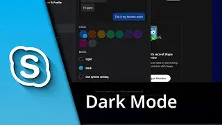 How to make Skype dark | Dark theme for Skype ✅ Tutorial