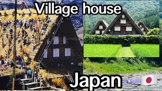 Japan village temple/Traditional House inside view / Japan - outside village / Shirakawa/ kifu