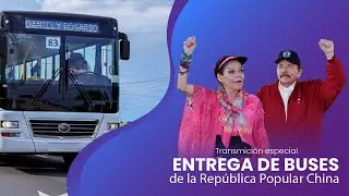 Acto de entrega de buses de la República Popular China.