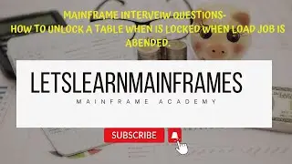 How to unlock a table when is locked when load job is abended