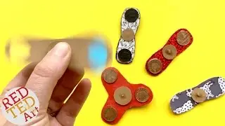 How to make a Fidget Spinner DIY WITHOUT Bearings - great easy Fidget Spinner Toy DIY