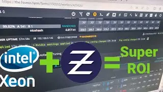 Майнинг на процессоре. Собрал Xeon ферму под Zephyr.