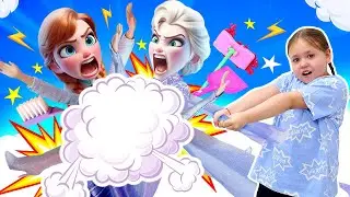 Почему поссорились сестрички Анна и Эльза? Смешные видео для девочек про игрушки Холодное сердце