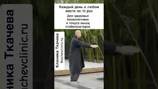 Делай каждый день такое упражнение для позвоночника. 