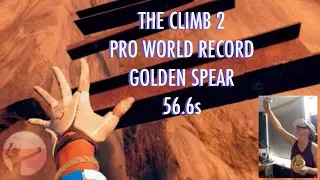 The Climb 2 - Pro WR speedrun, Golden Spear 56.6s - VR Climbing & VR fitness on the Oculus Quest 2