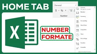 Learn about Number section in Home Ribbon -  MS Excel Full Course in Bangla  - এক্সেল টিউটোরিয়াল