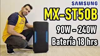 SAMSUNG MX-ST50B: SOUND TOWER WITH BATTERY OF UP TO 18 HOURS