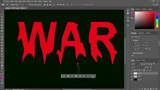 Dripping paint text effect  |Photoshop #photoshop #shortvideo #shortsvideo