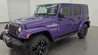 2018 JEEP WRANGLER JK UNLIMITED SAHARA ALTITUDE XTREME PURPLE 4K WALKAROUND 14955Z
