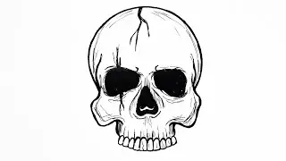 How To Draw A Tribal Skull || Skull Tribal Tattoo