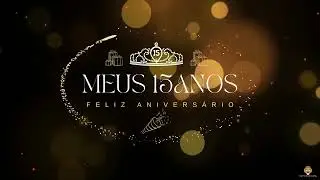 introdução Meus 15 anos lindo Começo para retrospectiva animada 4k estudio100