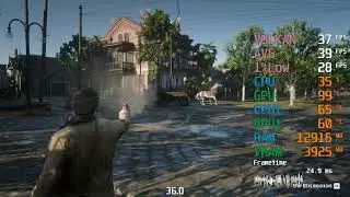 GeForce GTX 1050 ti -- Intel Core i5-12400F -- Red Dead Redemption 2 FPS Test i5-12400